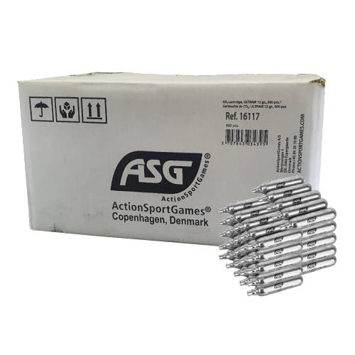 ASG 12GR CO2 CARTRIDGES – 500 PACK 16117