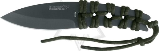 Black fox throwing knife with paracord wrap hand/ nylon BF-724