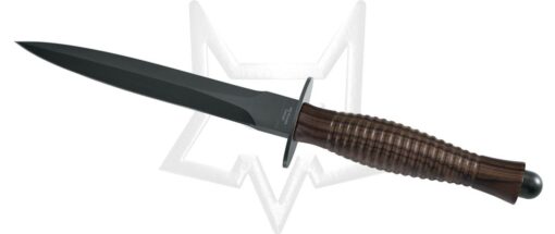 FOX FAIRBAIRN SYKES FIGHTING KNIFE PVD BLADE WALNUT WOOD HANDLE FX 592 W 01
