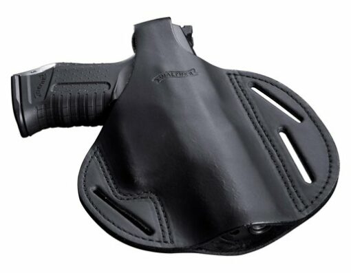 TIGHT FITTING HOISTER BLACK LEATHER FOR WALTHER 9 PP 3.1527 01