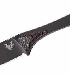 Benchmade 15200DLC Altitude Fixed 3.08 S90V Black DLC Blade Carbon Fiber Micro and G10 Scales Black Boltaron Sheath Knife