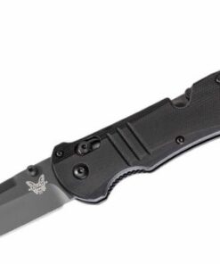 Benchmade 917BK Tactical Triage Rescue Folding Knife 3.48 S30V Black Plain Blade Black G10 Handles Safety Cutter Glass Breaker Knife