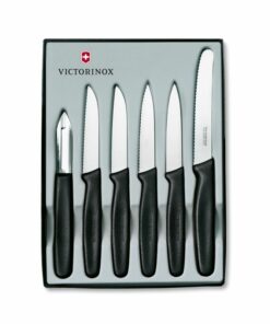 VICTORINOX STANDARD 6 PIECE PARING KNIFE SET BLACK V5.1113.6 01