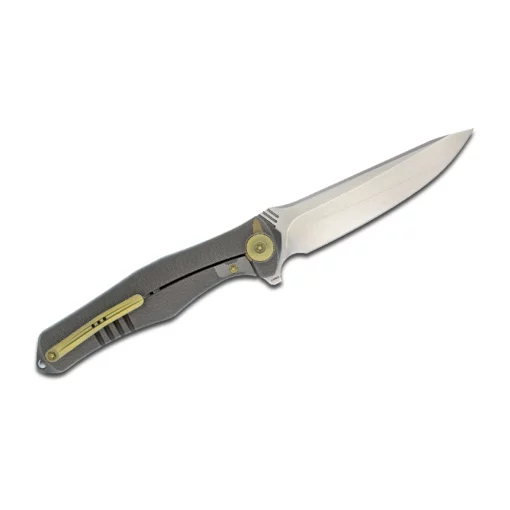 WE KNIFE INTEGRAL GREY HANDLE HAND RUBBED SATIN BLADE KNIFE- 702A