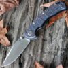 KIZER KNIVES 4456A2 RIVER CAT FRAME LOCK FOLDER ANODIZED TITANIUM HANDLE KNIFE