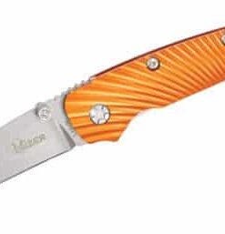 Kizer Cutlery Ki4419A1 Sliver Folding Knife Stonewashed Blade Orange Aluminum Handles