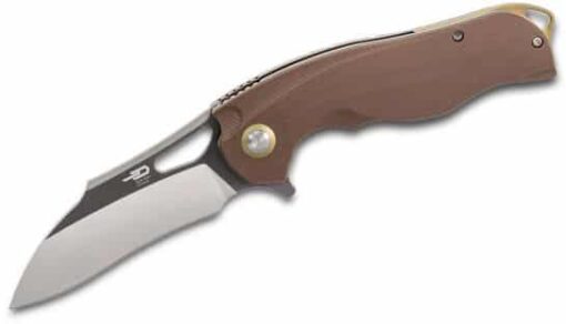 Bestech Knives BG08B 2 Rhino 154CM Two Tone Blade Brown G10 Handle