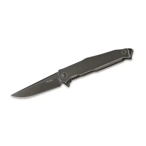 RUIKE BLACK POCKET KNIFE BLACKWASHED FRAME- P108-SB