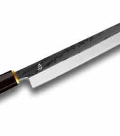 TUO Cutlery Yanagiba Damascus Sashimi Knife Ebony Wood Handle TC0406