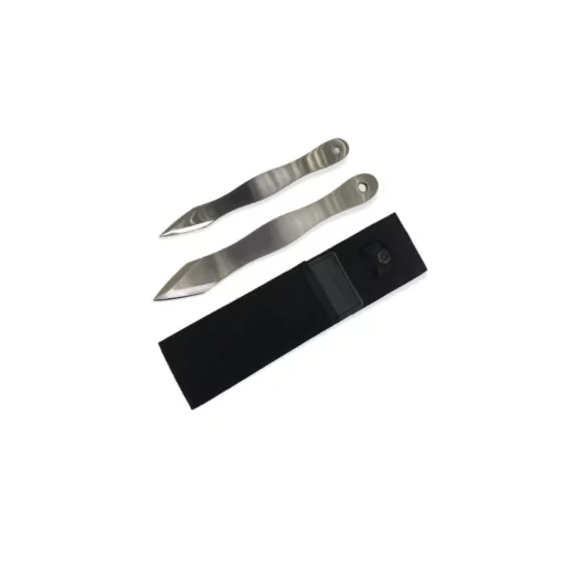 2-PCS STAINLESS STEEL THROWING KNIF WITH SHEATH- 3420