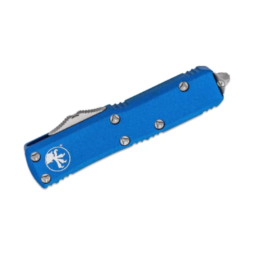 MICROTECH DOUBLE EDGE BLUE BODY OTF KNIFE -232-10bl utx-85