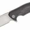 CIVIVI Knives BLACK EBONY WOOD HANDLE D2 BLADE SATIN FINISH C908E