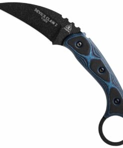 Devil's Claw 2 Fixed Blade Knife Blue/Black G-10