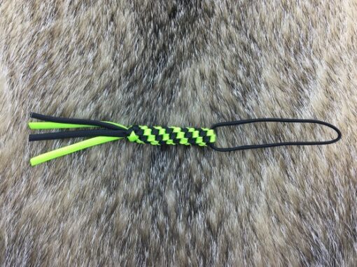 WE A-03A green/BLK tied paracord lanyard