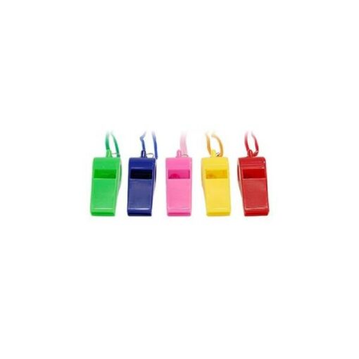 PLASTIC WHISTLE ASSORTED COLOURS