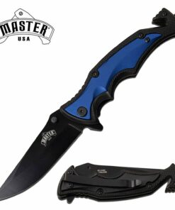 MU-A088BL Master USA spring assisted knife