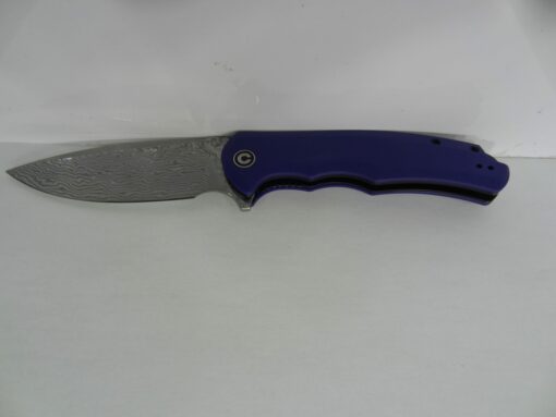 CIVIVI C803DS-2 purple G10 handle black S/S liner Damascus blade