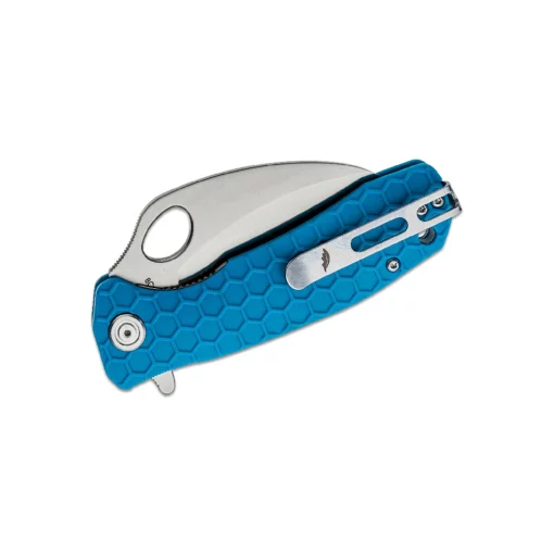 HONEY BADGER CLAW SMOOTH FLIPPER MEDIUM BLUE KNIFE- HB1149