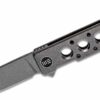 Weknife 2101A Miscreant 3.0 Grey Ti Handle Satin Grey Stonewash Drop Point Blade