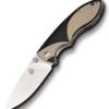 QSP QS112-A PIGLET FOLDING KNIFE TAN BLACK G10 HANDLE