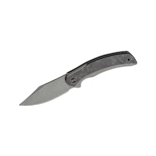 We Knife Snick Titanium Handle Gray/black With Inlay - WE19022F-2