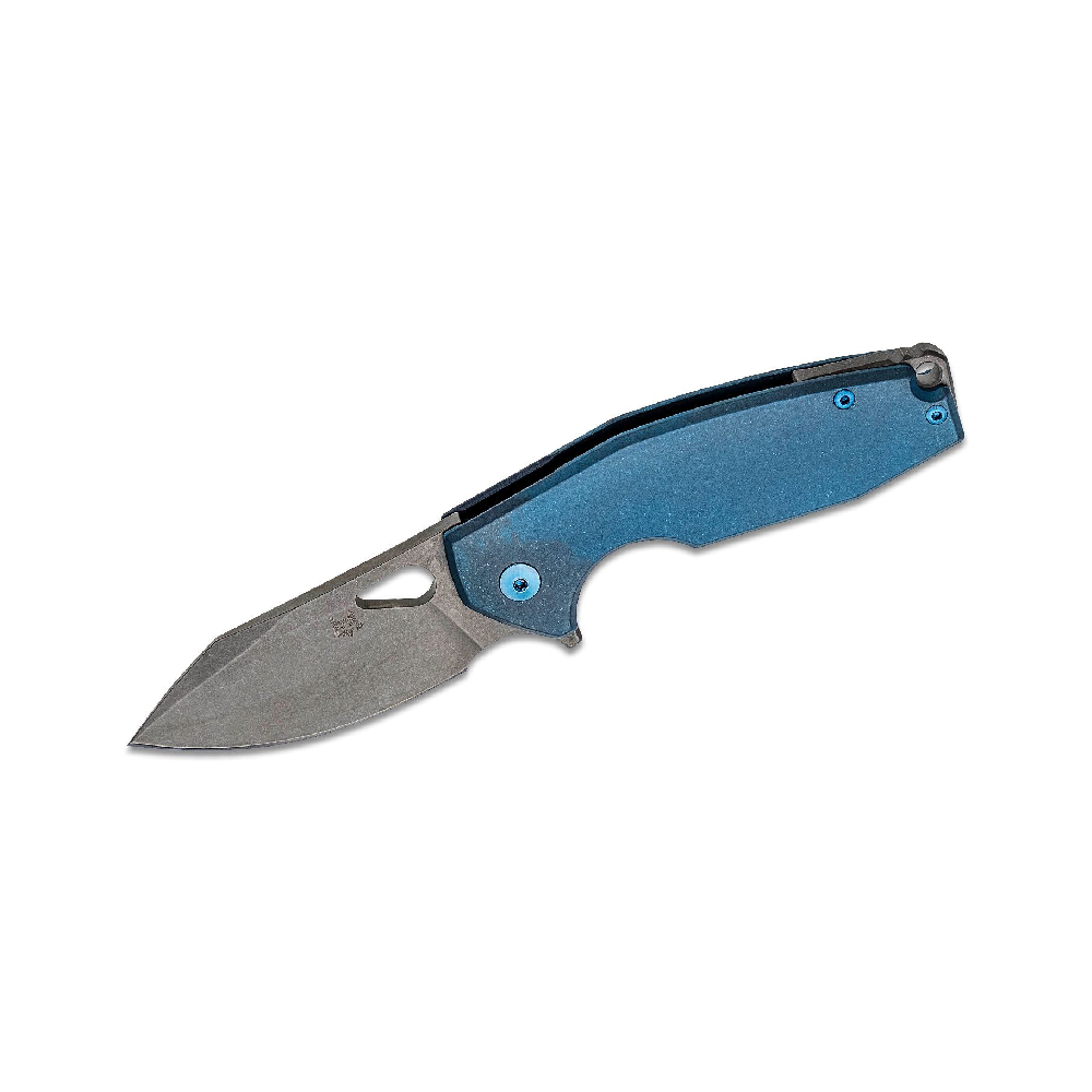 FOX KNIFE YARU BLUE TITANIUM HANDLE STONEWASHED – FX-527 TI
