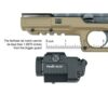 Fenix tactical pistol flashlight with red laser - GL22