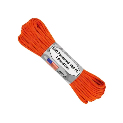 PARACORD 550 BURNT ORNG 100ft - AT-S22-BRNTORG