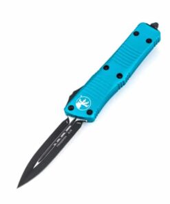 Microtech Troodon D/E Black/Turquoise Handle Standard – 138-1TQ