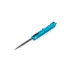 MICROTECH TROODON D/E BLACK/TURQUOISE HANDLE STANDARD – 138-1TQ