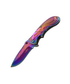 FF-A008RB Femme Fatale Spring Assisted Rainbow Knife