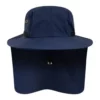 BLUE BUSH HAT WITH NECK COVER