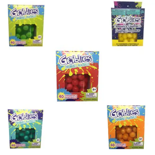 Goblies Throwable Paint Balls-Blue - Painting Supplies
